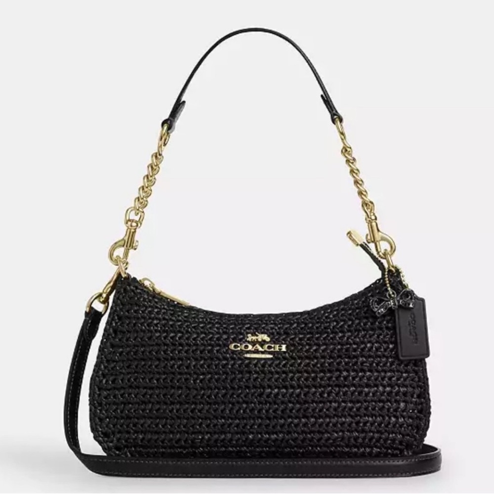 Coach Black and Gold Shoulder Bag